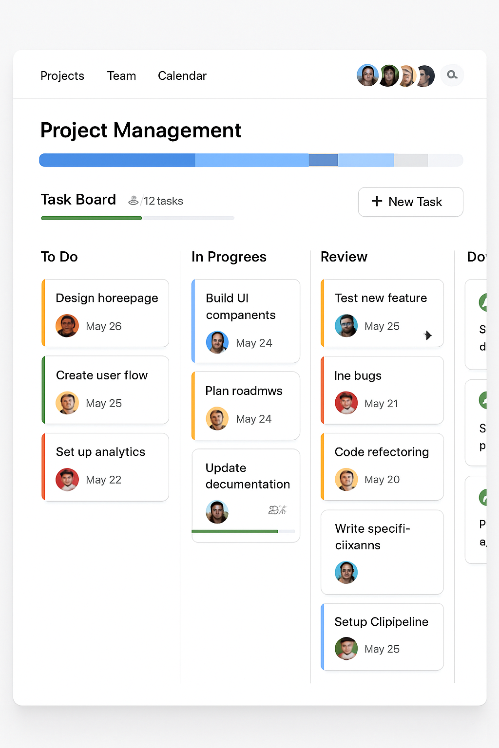 Project Management Tool - Advanced Web Application Example